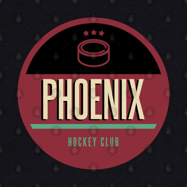 Phoenix retro hockey by BVHstudio